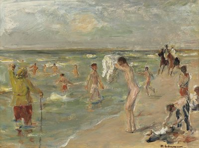 Garçons se baignant à Zandvoort - Max Liebermann